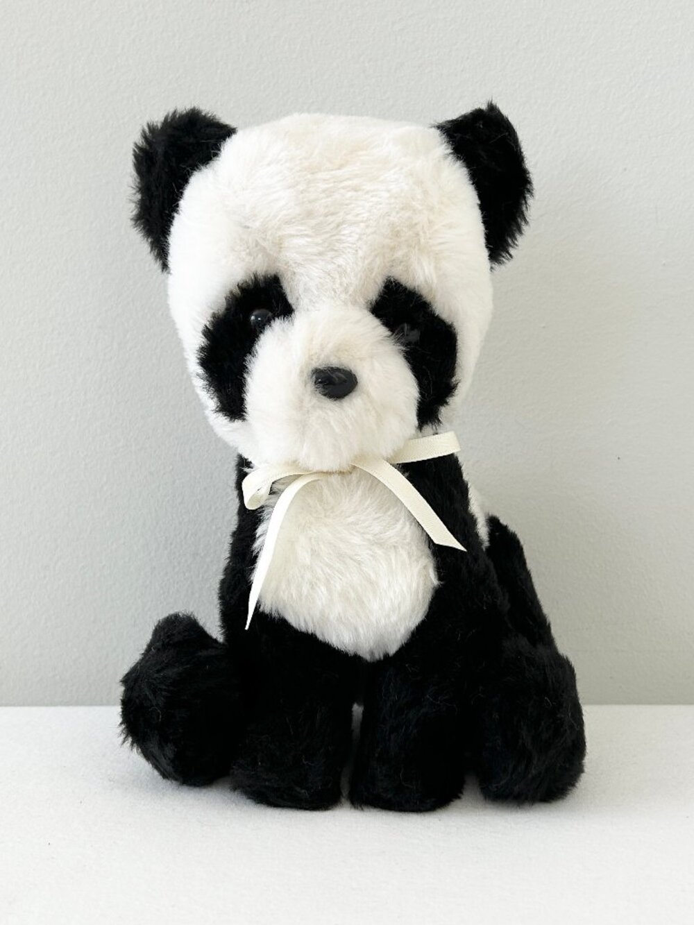 Vintage Pillow Pets Panda Bear Plush 1978 Dakin Hard Eyes 9” Stuffed Animal Toy